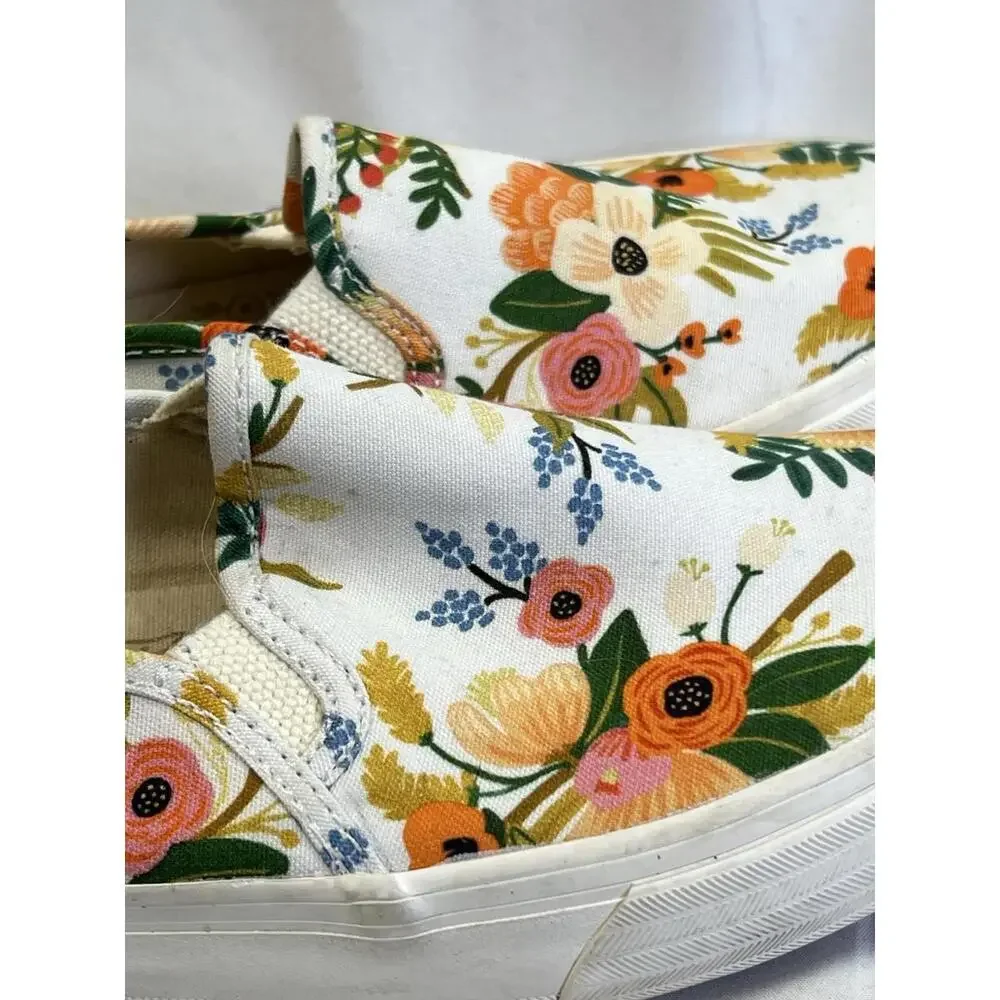 Keds Rifle Paper Company Juliet Slip Ons Size 6 WUC Floral - Picture 3 of 9